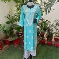 Straight fit Rayon soft kurta - Chikankari official