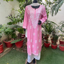 Straight fit Rayon soft kurta - Chikankari official