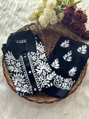 Stunning Rayon Co ord Shirt - Chikankari official