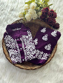 Stunning Rayon Co ord Shirt - Chikankari official