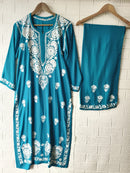 Stylish Crafted Chikankari heavy embroidered kurta Set - Chikankari official