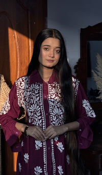 Stylish Soft Modal Co - ord Set - Chikankari official
