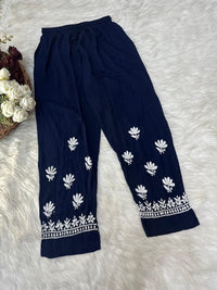 Stylish Soft Modal Co - ord Set - Chikankari official