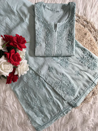 Summer Essential Dyed Chanderi Buta combo - Chikankari official