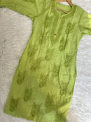 Summer Essential Dyed Chanderi Buta combo - Chikankari official