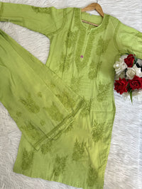 Summer Essential Dyed Chanderi Buta combo - Chikankari official