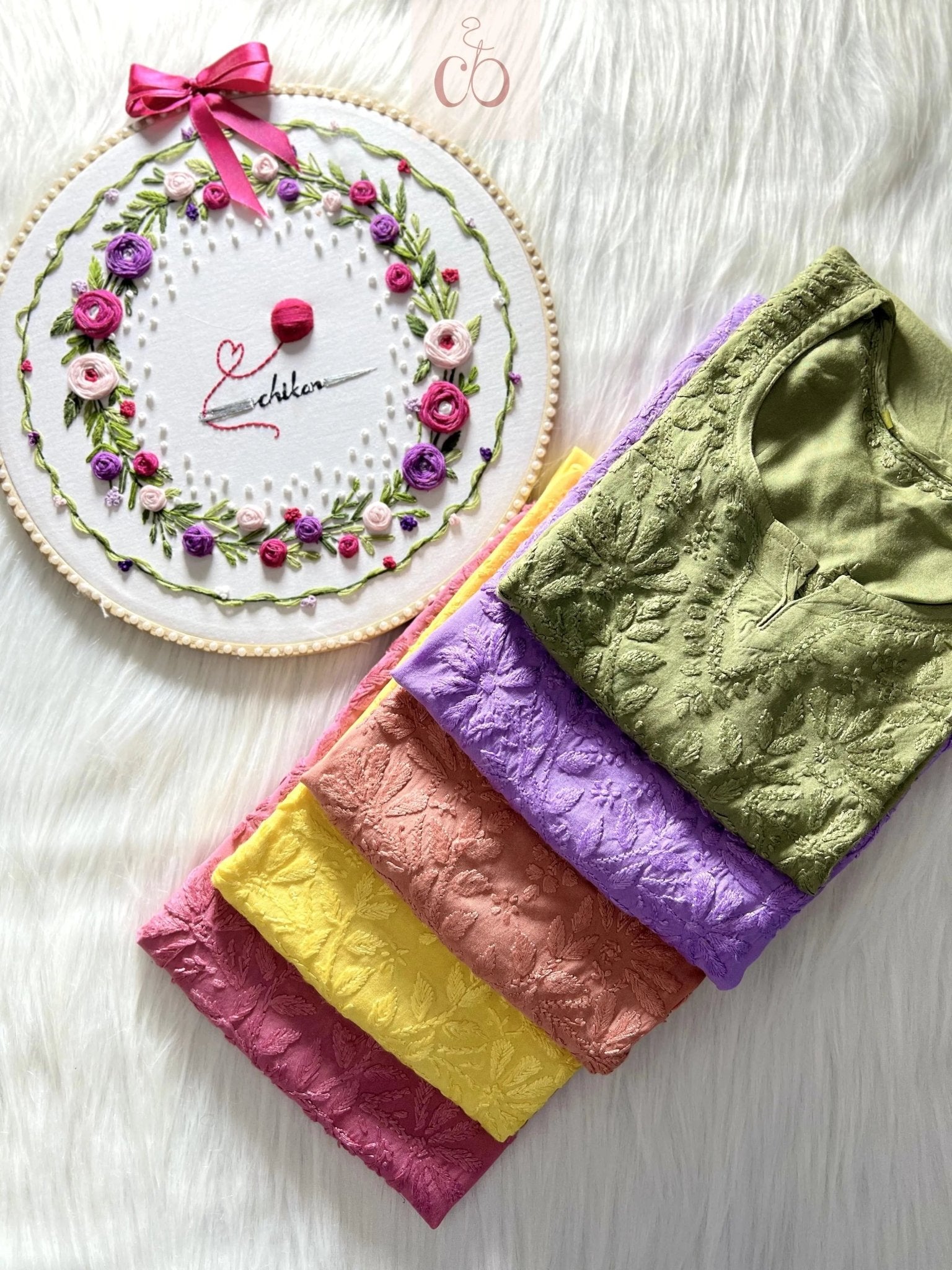 Summer Refreshing Rayon Short Tops - Chikankari official
