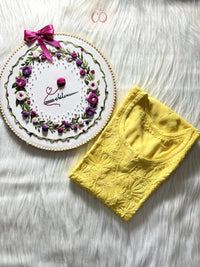 Summer Refreshing Rayon Short Tops - Chikankari official