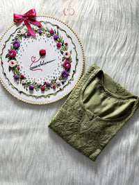 Summer Refreshing Rayon Short Tops - Chikankari official