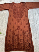 Super soft modal kurtis in beautiful colours - Chikankari official