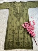 Super soft modal kurtis in beautiful colours - Chikankari official