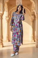 Swati Mul new Concept Kurti Plazzo Combo.. - Chikankari official