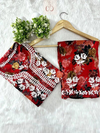 Swati Mul new Concept Kurti Plazzo Combo.. - Chikankari official