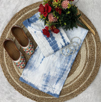 Tie & Dye Ghass patti Hand work Combo - Chikankari official