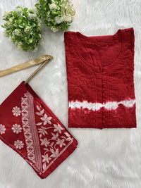 Tie n Dye Cotton set - Chikankari official