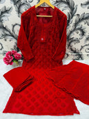Tone to Tone Buti Jaal 4pc Set - Chikankari official