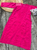 Tone to Tone Chanderi long Kurti - Chikankari official