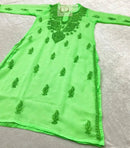 Tone to Tone Georgette Kurtis with inner - Chikankari official