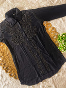 Tone To Tone Rayon Co - ord Shirt With Pant - Chikankari official