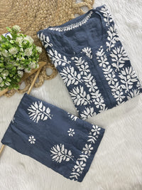 Trending ayaat Modal Plazzo combo - Chikankari official
