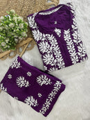 Trending ayaat Modal Plazzo combo - Chikankari official