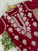 Trending ayaat Modal Plazzo combo - Chikankari official