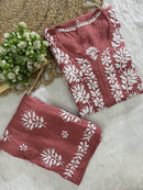 Trending ayaat Modal Plazzo combo - Chikankari official