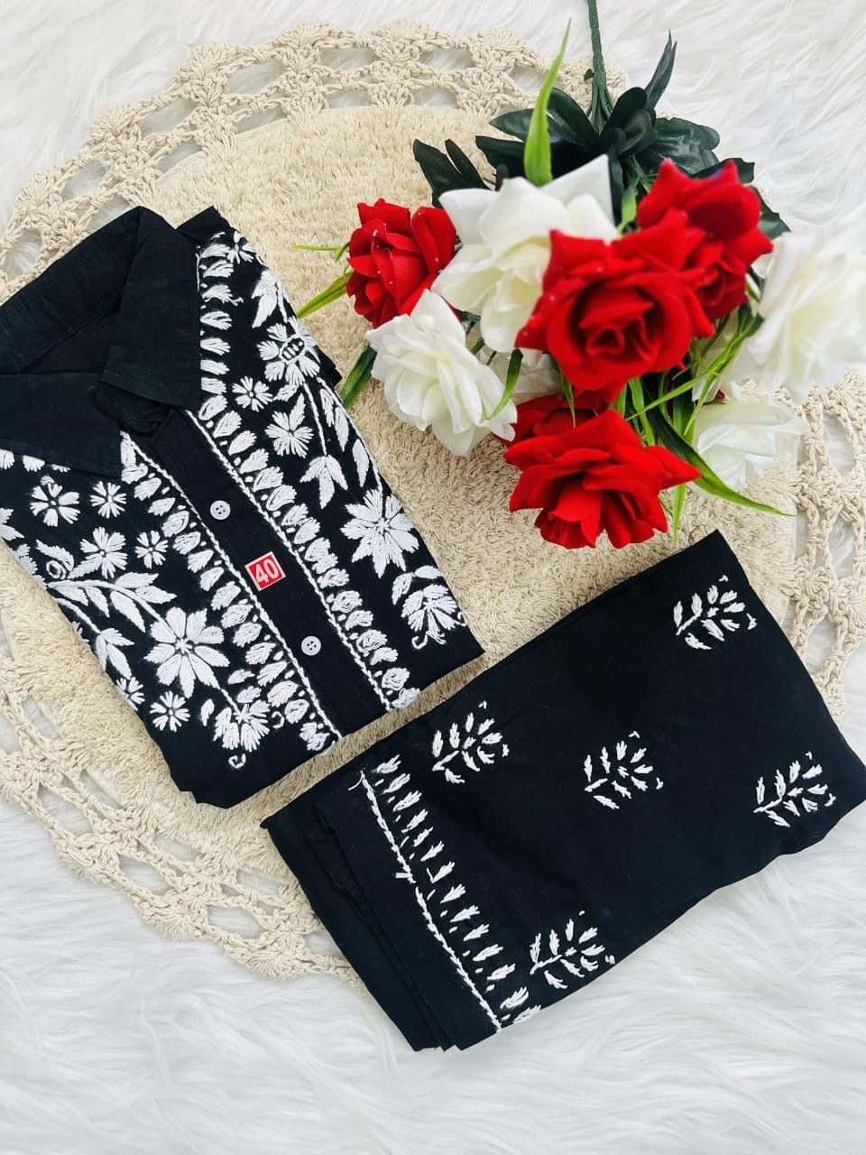Trending Chikan pant Set - Chikankari official