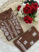 Trending Chikan pant Set - Chikankari official