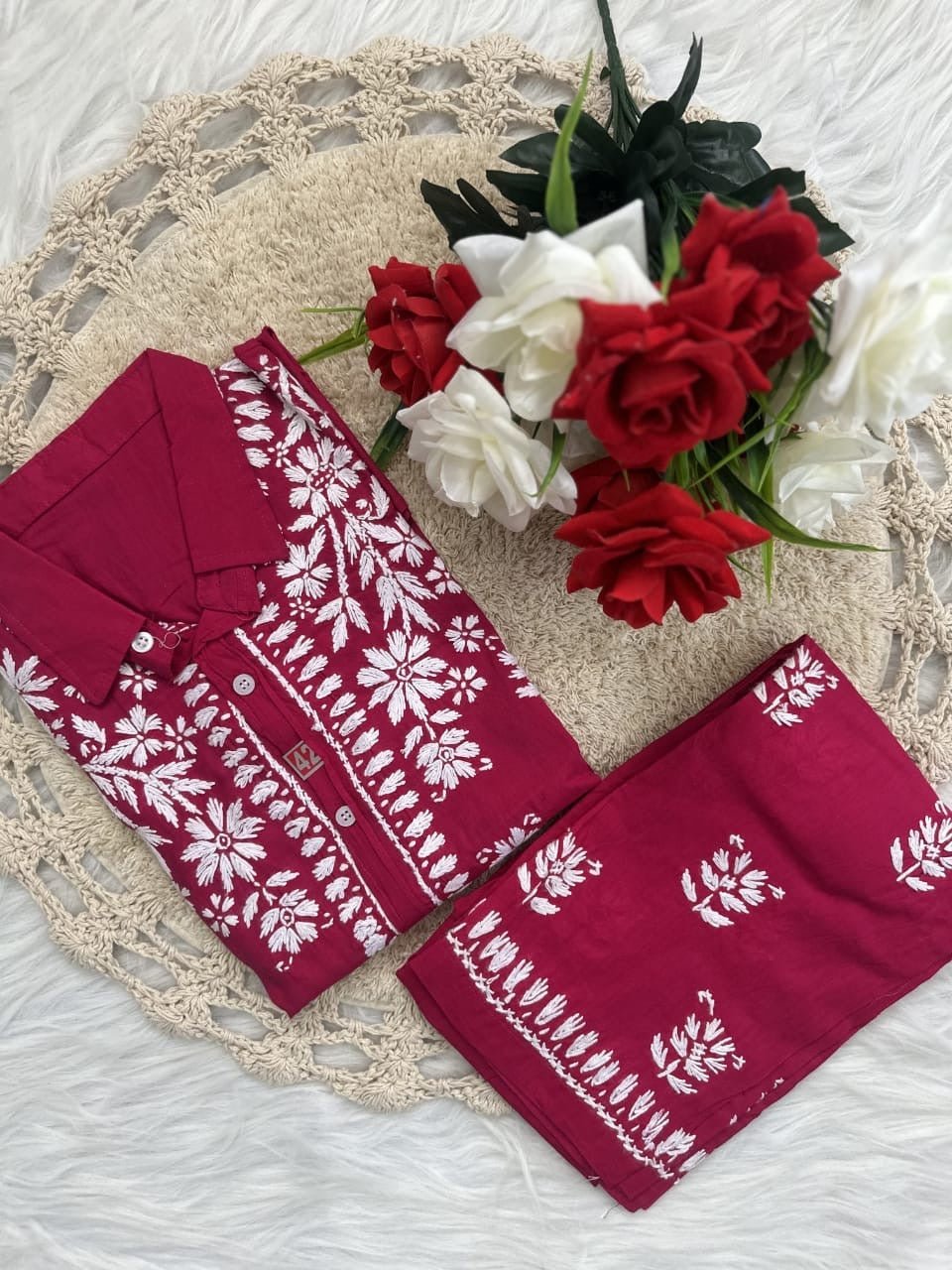 Trending Chikan pant Set - Chikankari official