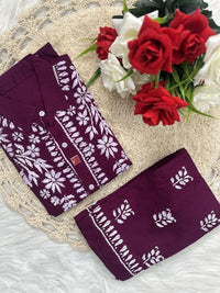 Trending Chikan pant Set - Chikankari official