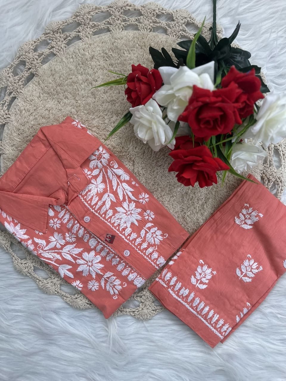 Trending Chikan pant Set - Chikankari official