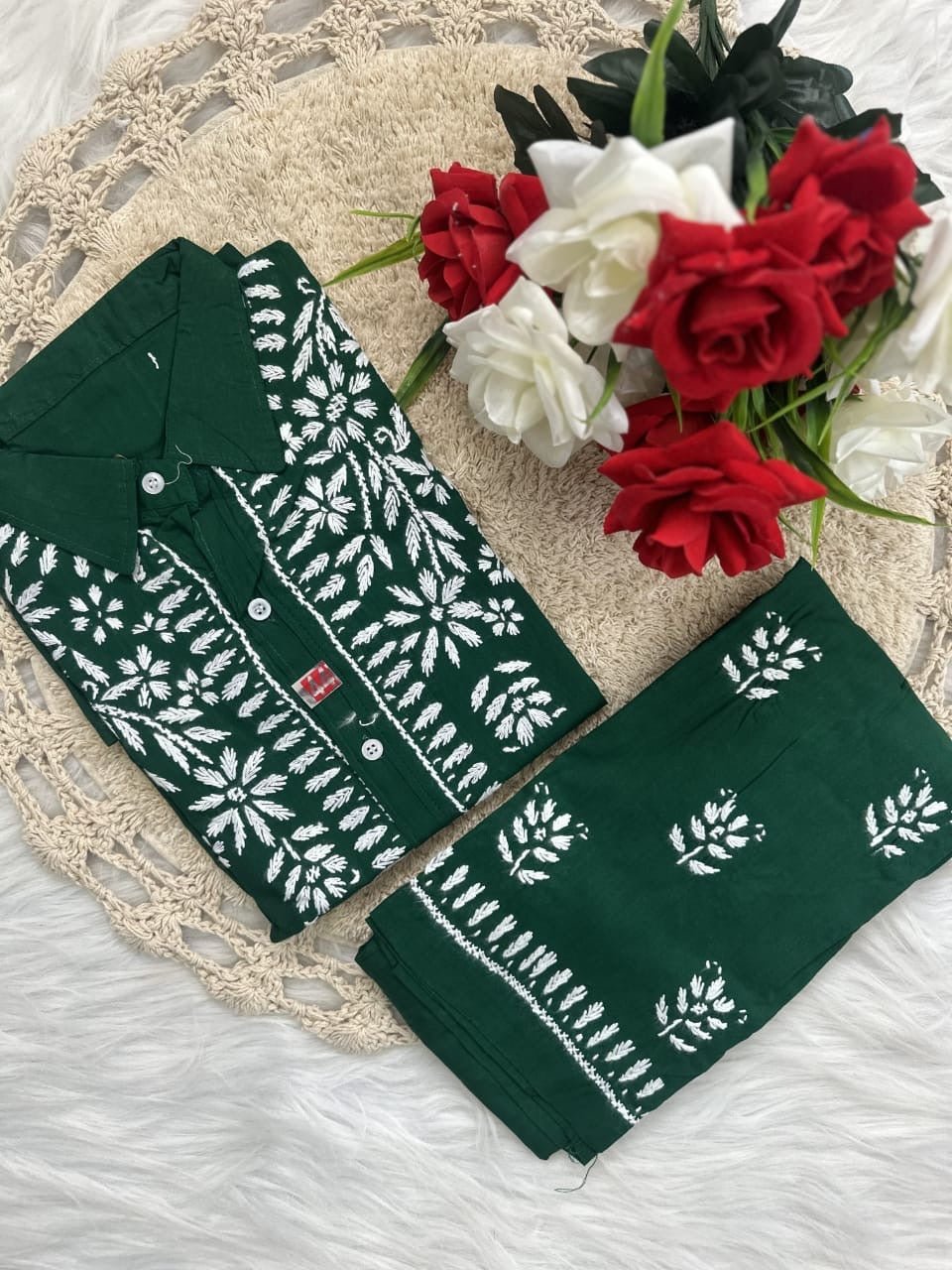 Trending Chikan pant Set - Chikankari official