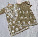 Trending chikankari Mul Gharara set - Chikankari official