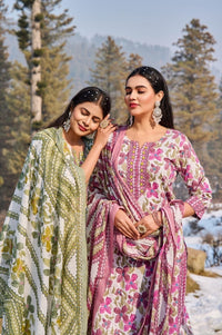 Trendy Heavy cotton printed kurti plazoo duppta set - Chikankari official