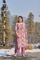 Trendy Heavy cotton printed kurti plazoo duppta set - Chikankari official