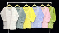 TriVoil College & Office Wear Short Top - Chikankari official