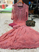 Viral ( Short Mirror Gharara 4pc Set ) Rishita Special - Chikankari official