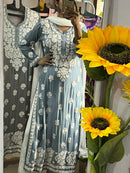 Viscose 3d Work Detailed Worked Kurta Only - Chikankari official