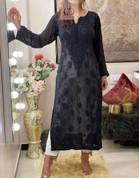 Viscose Finest Quality Worked kurtas.. - Chikankari official