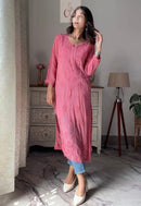 Viscose Finest Quality Worked kurtas.. - Chikankari official