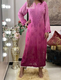 Viscose Finest Quality Worked kurtas.. - Chikankari official