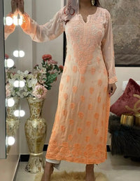 Viscose Finest Quality Worked kurtas.. - Chikankari official