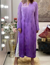 Viscose Finest Quality Worked kurtas.. - Chikankari official