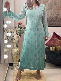 Viscose Finest Quality Worked kurtas.. - Chikankari official
