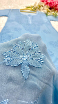 Viscose Handmade Embroidered chikankari - Chikankari official