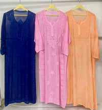 Viscose Handmade Embroidered chikankari - Chikankari official