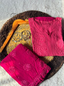 Viscose heavy Daman tone to Ombre Chikankari 2pc - Chikankari official