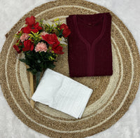 Viscose In Resham Thread kurti - Chikankari official