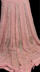 Viscose Muqaish Embroidered lehenga Set - Chikankari official